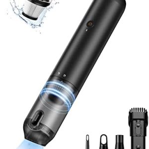 Baseus Car Vacuum Cleaner High Power, A3 Lite 12000PA Handheld Vacuum with Single Touch Empty, USB C Fast Charging, 4 in 1 Mini Hand Vacuum Air Blower Inflator Pump Dust Buster for Car,Home,Office