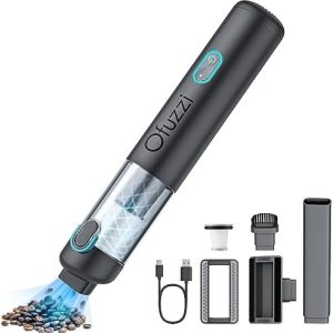Ofuzzi H8 Apex Cordless Handheld Vacuum Cleaner, 12kPa/30AW Powerful Suction, Lightweight 1.2lbs, Type-C Fast Charging, Dual Filtration, Mini Portable Vacuum for Home Cleaning, Pet, Car (Gray)